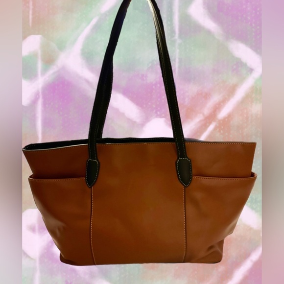 London Fog Kensington Tote in Cognac - Picture 7 of 8